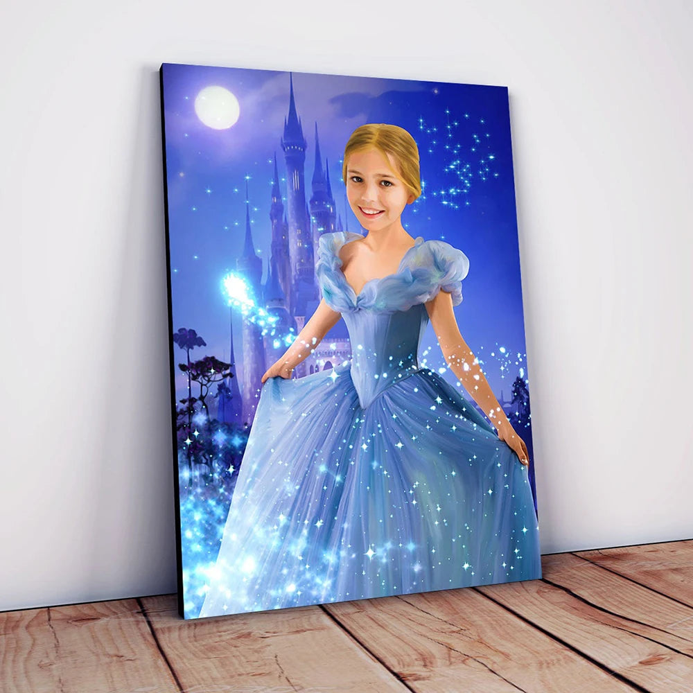 Poster princesses Disney à personnaliser